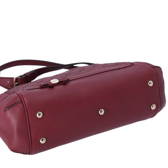 GUCCI Mayfair Guccissima GG Handbag 269894 Bordeaux Leather - Picture 6 of 8